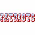 New England Patriots alternative logo embroidery design