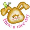 Have a nice day embroidery design