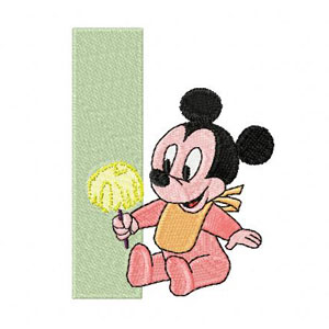 Mickey Mouse I ice-cream machine embroidery design