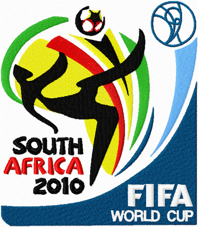 2010 FIFA World Cup South Africa logo machine embroidery design