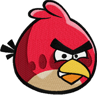 Logo Design Hours on Angry Birds Logo 1 Machine Embroidery Design
