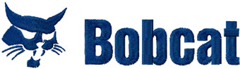 Bobcat logo machine embroidery design