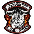 Brotherhood of Bikers patch machine embroidery design