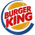 Burger King logo machine embroidery design