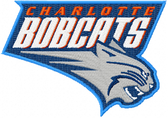 Charlotte Bobcats logo embroidery design