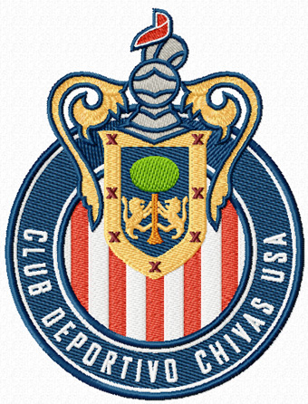 Club Deportivo Chivas USA logo machine embroidery design