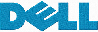 Dell logo machine embroidery design