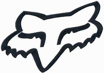 Fox Racing Logo machine embroidery design