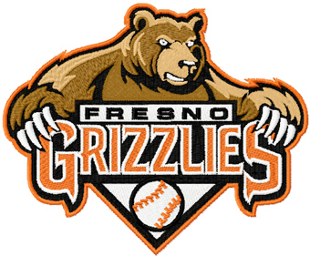 Fresno Grizzlies Logo machine embroidery design