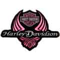Harley Davidson Ladies logo machine embroidery design