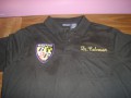 Here is a picture of the Ravens polo shirt I embroidered for my doctor that I work for. It looks like there is a wet spot on the shirt but that came from me spraying away the hoop burns. He simply loved it! Thanks so much. It stitched out perfectly with n