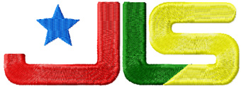 JLS Logo machine embroidery design