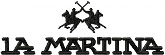 La Martina logo machine embroidery design