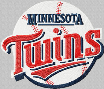 Minnesota Twins logo machine embroidery design