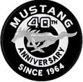 Mustang Anniversary 1964 logo machine embroidery design