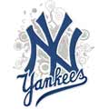 New York Yankees modern logo machine embroidery design