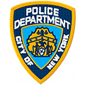 New York City Police department badge machine embroidery design
