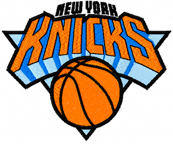NY Knicks logo machine embroidery design