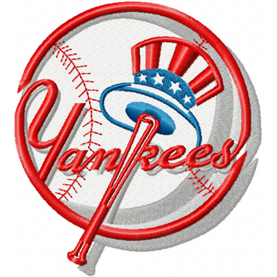 Logo Design York on New York Yankees Machine Embroidery Design For Sport Uniform