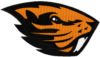 Oregon State Beavers Logo 2013 machine embroidery design
