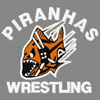 Piranhas Wrestling logo machine embroidery design