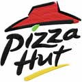 Pizza Hut logo machine embroidery design