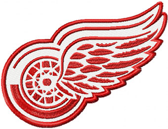 Detroit Red Wings machine embroidery design