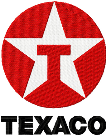 Texaco Logo machine embroidery design