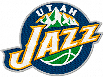 Utah Jazz Logo machine embroidery design