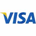 ViSA payment system logo machine embroidery design