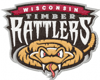 Wisconsin Timber Rattlers logo machine embroidery design