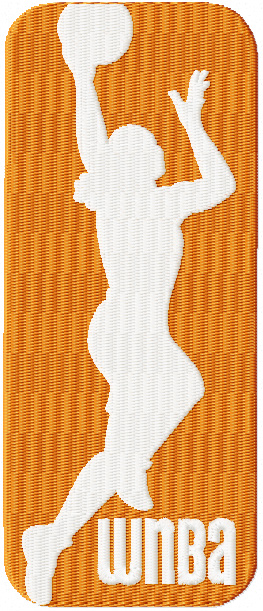 Womens National Basketball Association Logo machine embroidery design