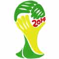 2014 FIFA Brazil World Cup championship logo machine embroidery design
