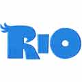 RIO logo machine embroidery design 