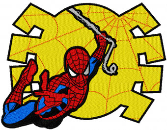 Spiderman 12 machine embroidery design