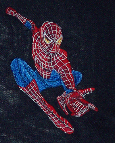 Spider-Man embroidery design