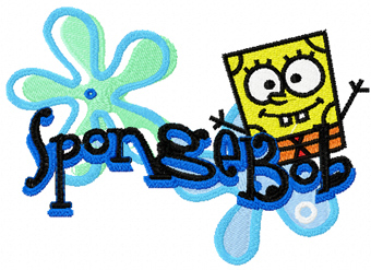 Spongebob Children's picture machine embroidery design