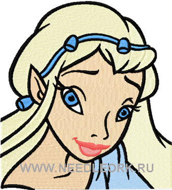 Periwinkle machine embroidery design