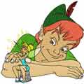 Peter Pan and Tinkerbell machine embroidery design