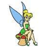 Tinkerbell machine embroidery design for girl clothes