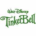 Tinkerbell logo machine embroidery design