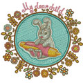 Eeyore and Pooh sweet cuties machine embroidery design