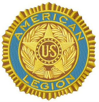 American legion logo embroidery design