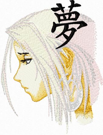 Japan embroidery anime design download