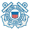 United States coast guard logo embroidery design