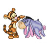 Baby tiger and baby eeyore