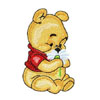 Baby Pooh with flower