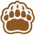Brown Bears alternative logo machine embroidery design