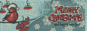 Christmas bookmark 3 machine embroidery design