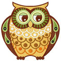 Cute Owl 13 machine embroidery design